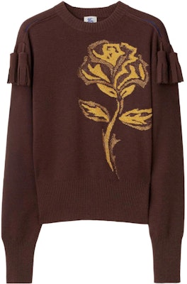 Burberry 2023秋冬玫瑰毛衣巧克力棕色针织款 80758271 Order Burberry 2023秋冬玫瑰毛衣巧克力棕色针织款 80758271