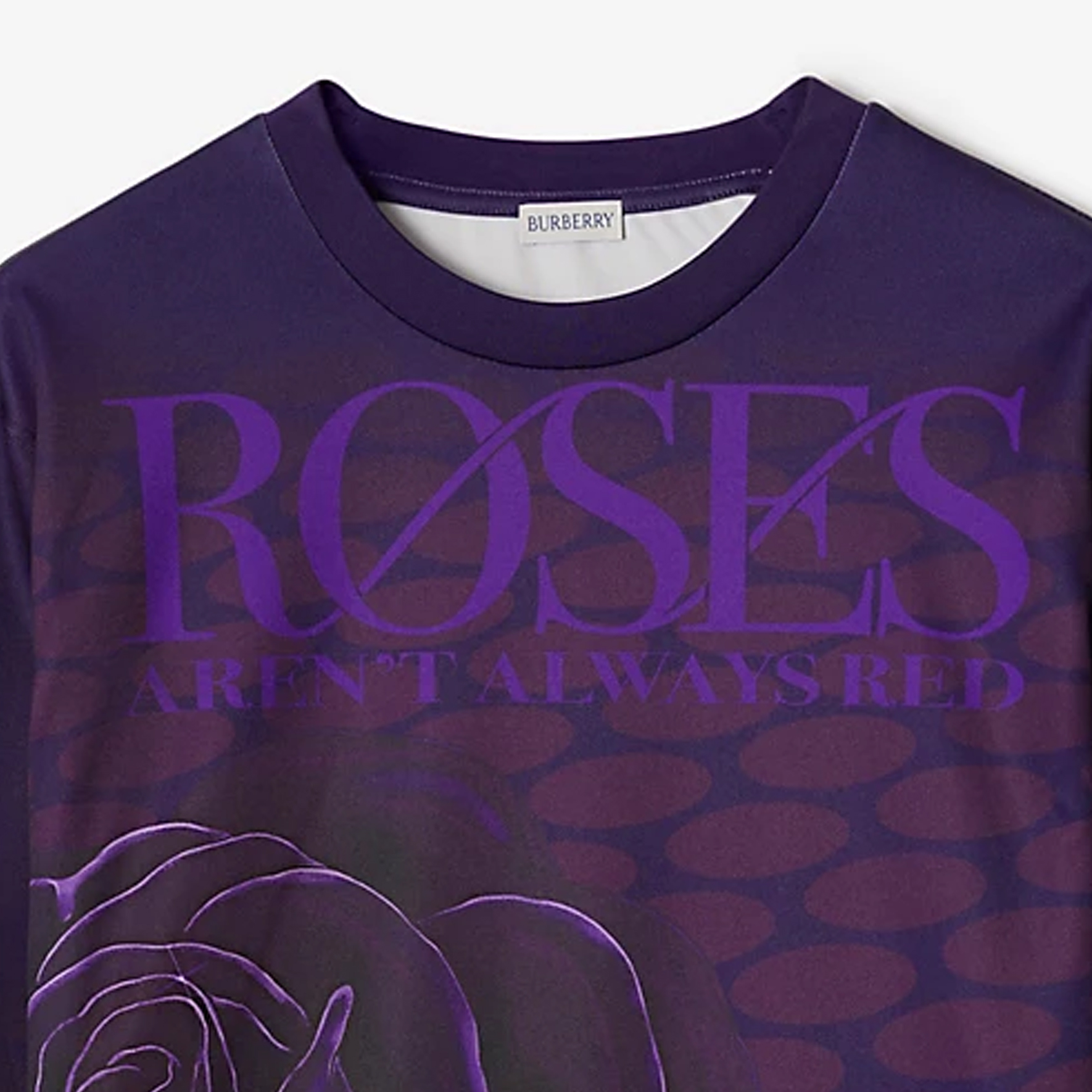 Lookbook Burberry FW23 玫瑰標誌印花紫色蝴蝶結衛衣 80773321