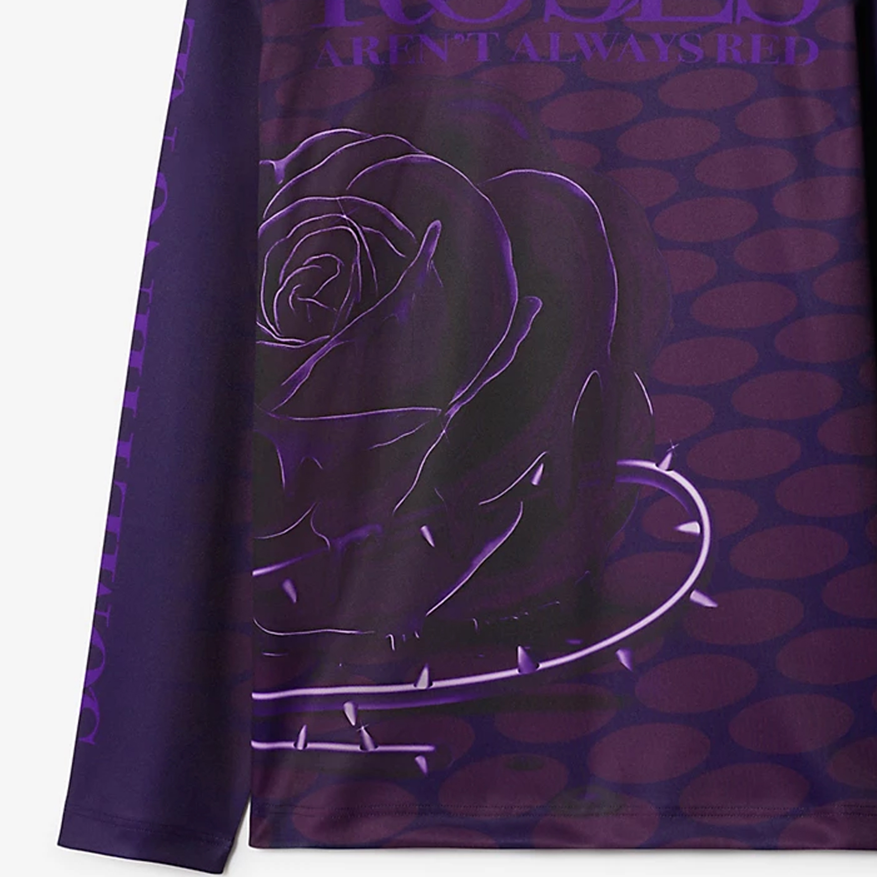 Sizing Burberry FW23 玫瑰標誌印花紫色蝴蝶結衛衣 80773321