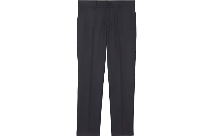 Burberry FW23  Slim Fit Casual Black Zip Pants. 80462031