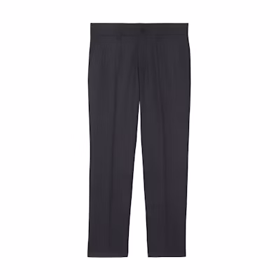 Burberry FW23 Slim Fit Casual Black Zip Pants. 80462031