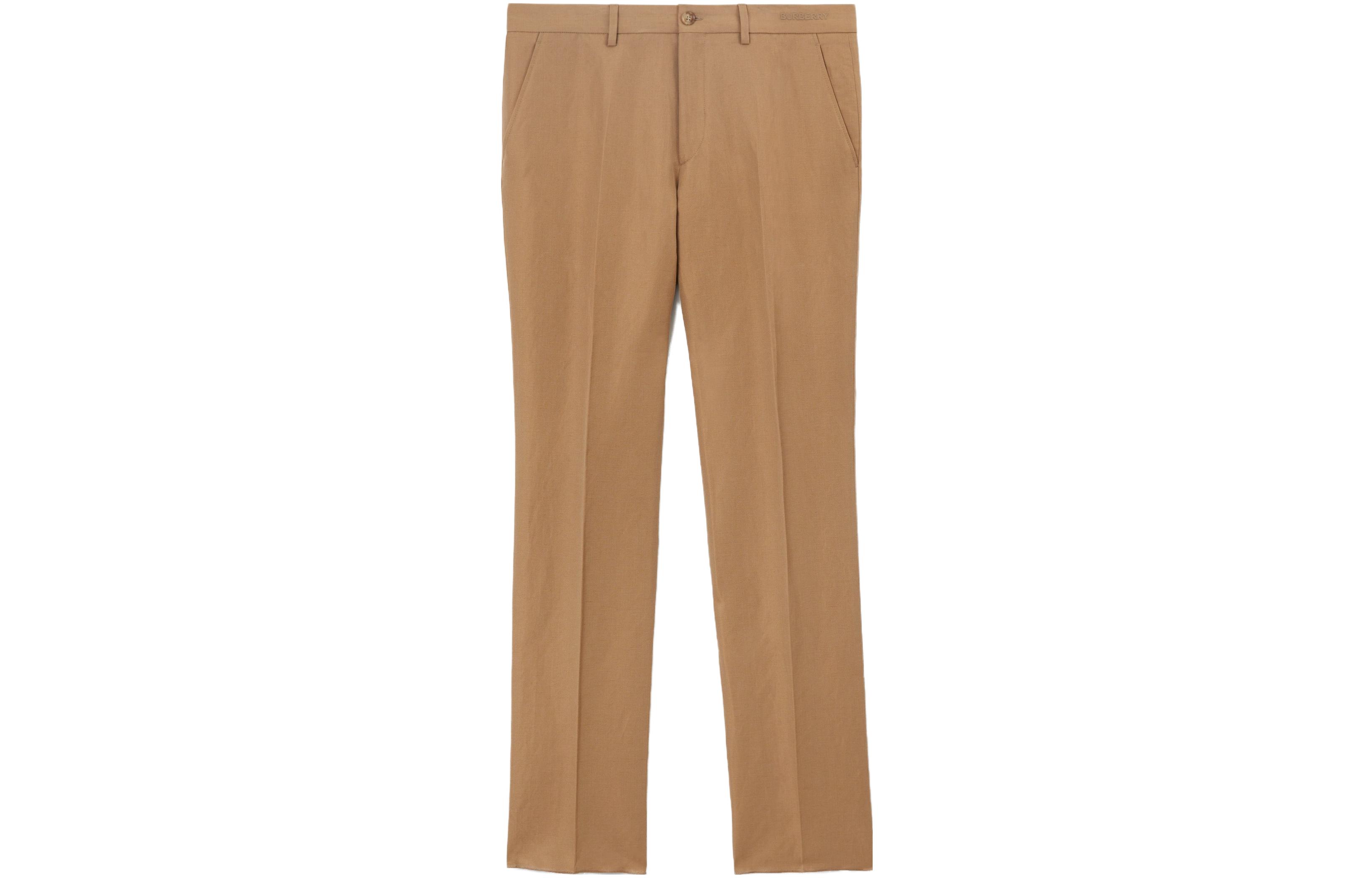 Burberry FW23  Slim Fit Solid Buttoned Suit Pants Beige 80705491 圖 2