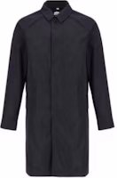 Burberry FW23 Solid-Colored Mid-Length Trench Coat in Navy Blue. 80678541 Burberry FW23 Solid-Colored Mid-Length Trench Coat in Navy Blue. 80678541