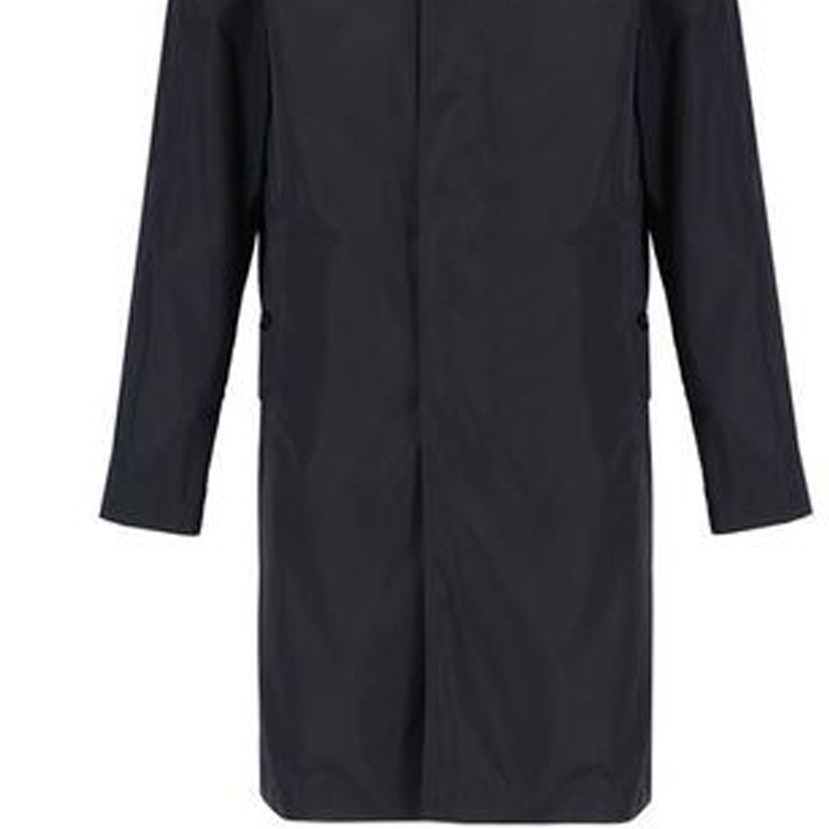 Sizing 博柏利 FW23 海军蓝纯色中长款风衣 80678541