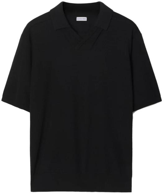 burberry-fw-23-solid-black-knitted-short-sleeve-polo-shirt-80831801