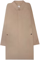 Order Burberry FW23 棕色純色單排扣長袖大衣 80678551