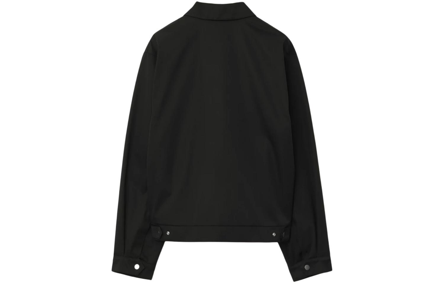 Lookbook 博柏利 FW23 纯色黑色拉链夹克 80836381