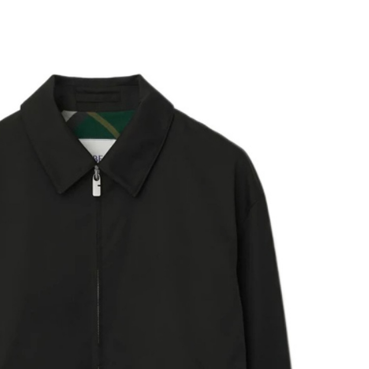 Purchase 博柏利 FW23 纯色黑色拉链夹克 80836381