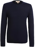 Burberry FW23 Striped Crewneck Loose Knit Pullover - Dark Blue 40200441 Burberry FW23 Striped Crewneck Loose Knit Pullover - Dark Blue 40200441