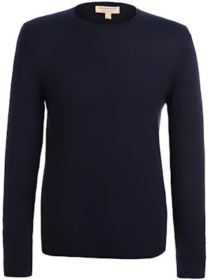 Burberry FW23 Suéter de Punto Holgado a Rayas Cuello Redondo - Azul Oscuro 40200441 Buy Burberry FW23 Suéter de Punto Holgado a Rayas Cuello Redondo - Azul Oscuro 40200441