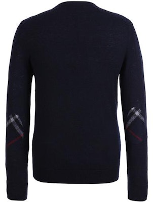 Burberry FW23 Suéter de Punto Holgado a Rayas Cuello Redondo - Azul Oscuro 40200441 Lookbook Burberry FW23 Suéter de Punto Holgado a Rayas Cuello Redondo - Azul Oscuro 40200441