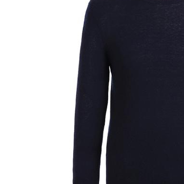 Purchase Burberry FW23 Suéter de Punto Holgado a Rayas Cuello Redondo - Azul Oscuro 40200441