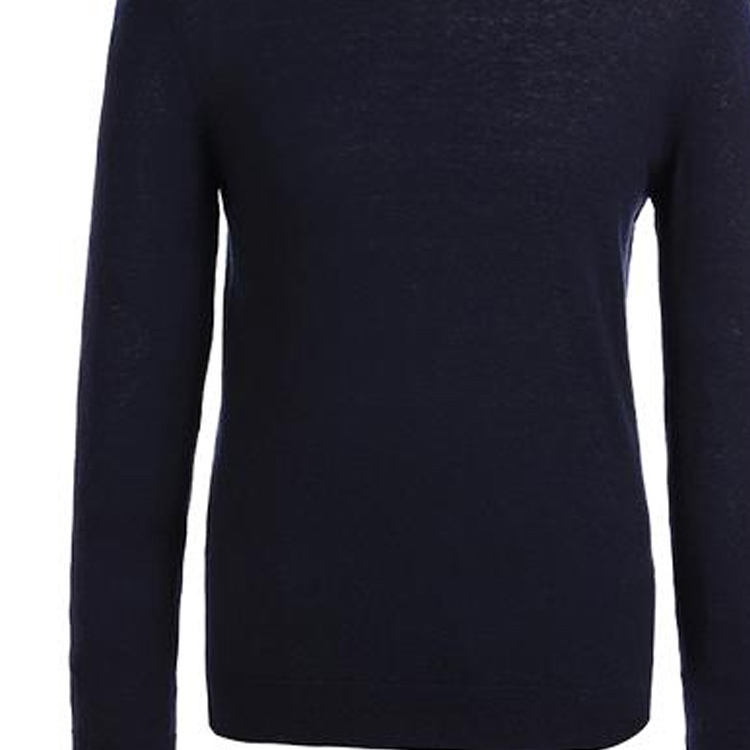 Details for Burberry FW23 Suéter de Punto Holgado a Rayas Cuello Redondo - Azul Oscuro 40200441