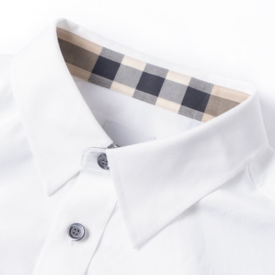 Burberry FW23 White Long-Sleeve Shirt with Logo and Button-Down Collar. 80667681 Sizing Burberry FW23 White Long-Sleeve Shirt with Logo and Button-Down Collar. 80667681