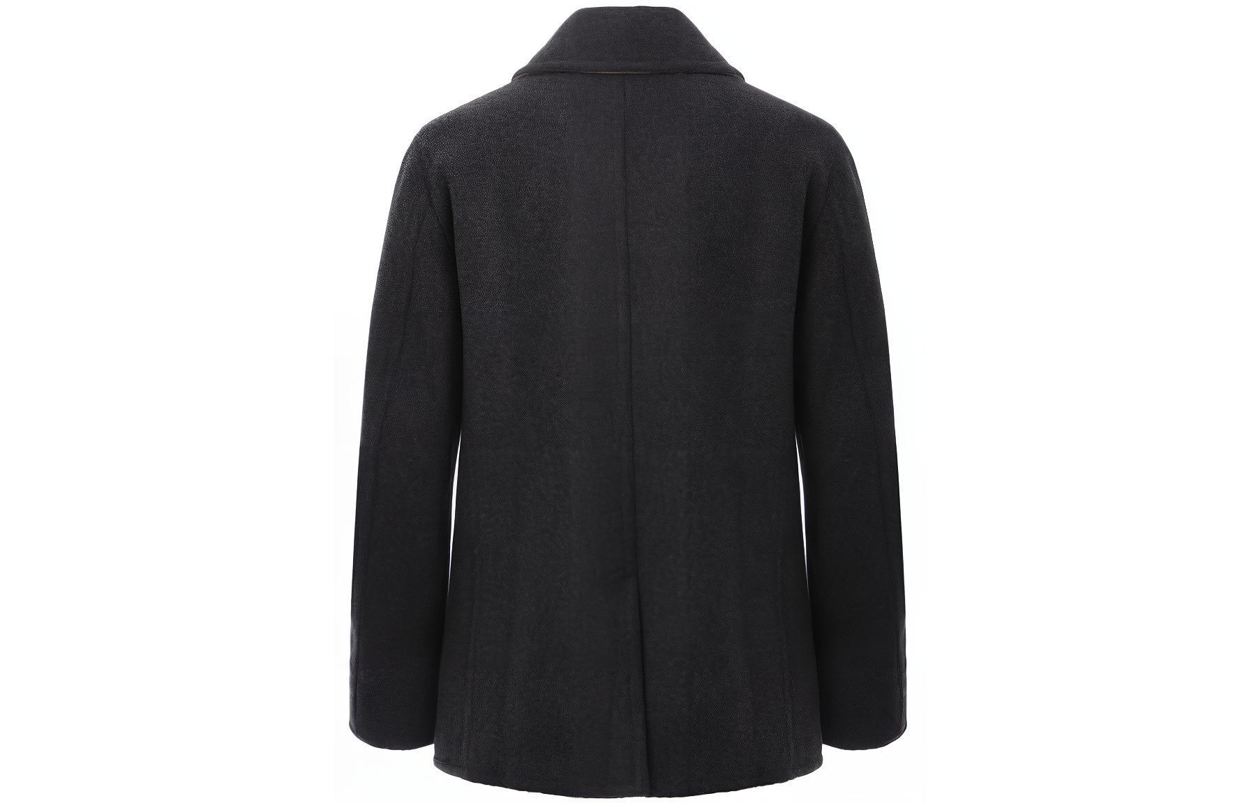 Burberry FW23  Wool Double-Breasted Overcoat in Dark Grey - Warm & Stylish. 80042531 圖 3