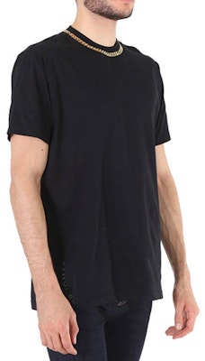 Burberry FW23 Black Chain Detail Short Sleeve Casual T-Shirt Men. 4559581 Purchase Burberry FW23 Black Chain Detail Short Sleeve Casual T-Shirt Men. 4559581