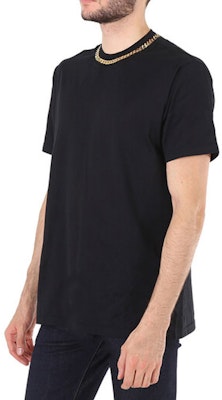 Burberry FW23 Black Chain Detail Short Sleeve Casual T-Shirt Men. 4559581 Details for Burberry FW23 Black Chain Detail Short Sleeve Casual T-Shirt Men. 4559581