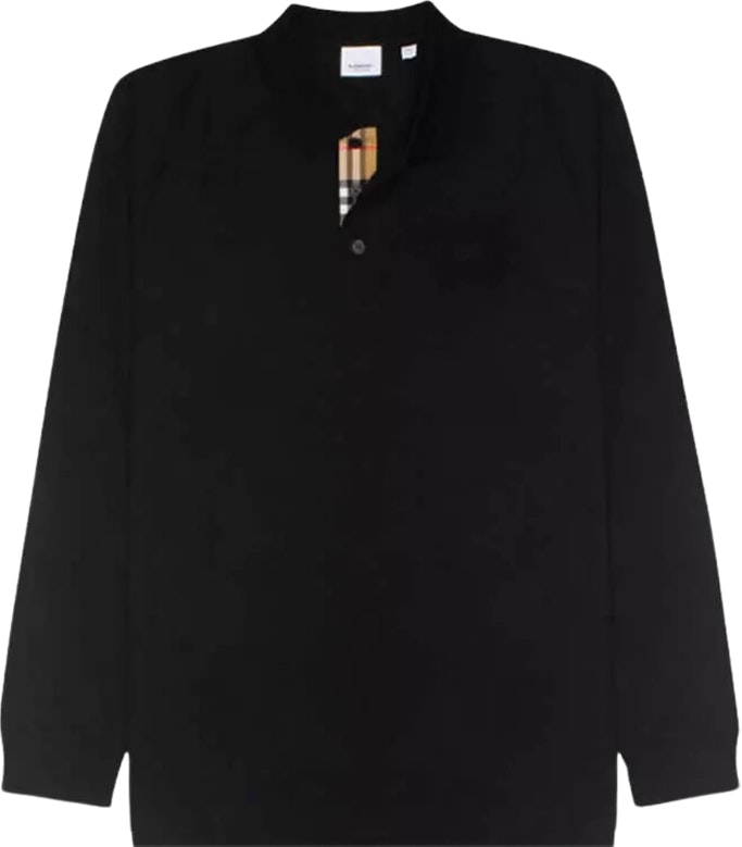 burberry-fw-23-black-equestrian-logo-check-long-sleeve-polo-shirt-for-men-80754851