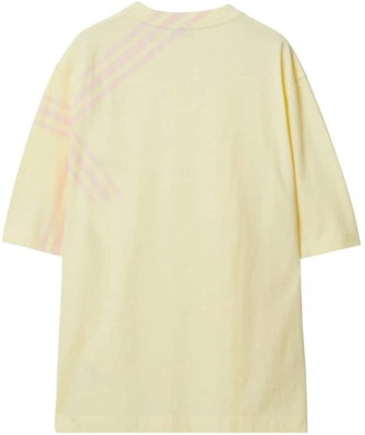 Burberry FW23 Check Crewneck Short Sleeve T-Shirt Men’s Light Yellow. 80820531 Lookbook Burberry FW23 Check Crewneck Short Sleeve T-Shirt Men’s Light Yellow. 80820531