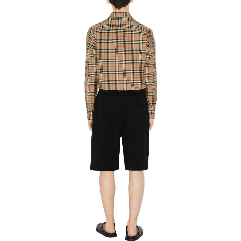 Burberry FW23 Check Print Single-Breasted Long Sleeve Shirt Beige 80705821 圖 4