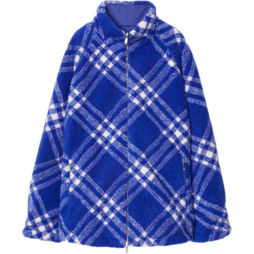 Burberry FW23 Colorblock Check Casual Long-Sleeve Jacket Blue Men’s. 80787771