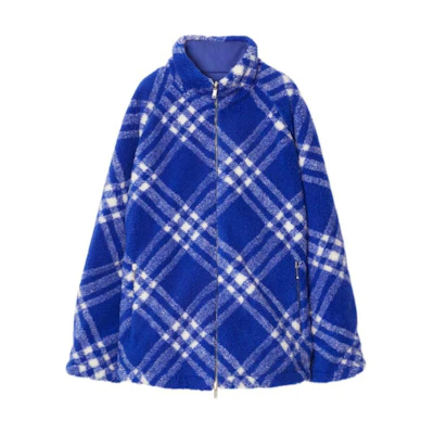Burberry FW23 Colorblock Check Casual Long-Sleeve Jacket Blue Men’s. 80787771