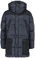Burberry FW23 Colorblock Hooded Casual Cotton Jacket Blue Coat 80733071 Burberry FW23 Colorblock Hooded Casual Cotton Jacket Blue Coat 80733071