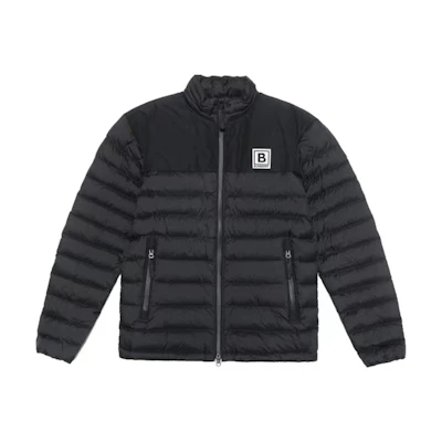 Burberry FW23 Colorblock Logo Stand Collar Zip-Up Puffer Jacket 80616541