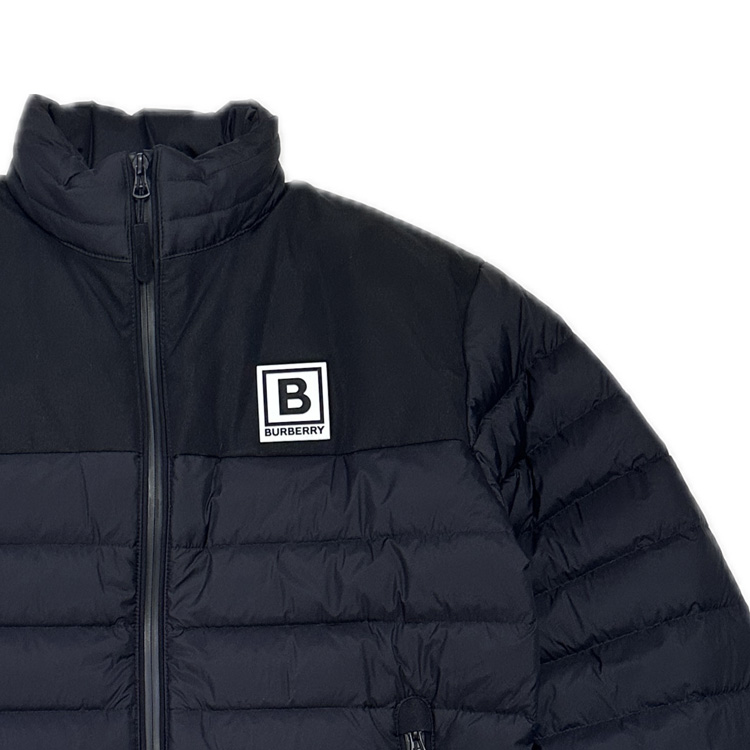 Purchase Burberry 秋冬23拼接色塊徽標立領拉鍊羽絨外套 80616541