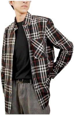 Burberry 2023秋冬撞色格紋長袖襯衫 男款 多色 80735031 Order Burberry 2023秋冬撞色格紋長袖襯衫 男款 多色 80735031