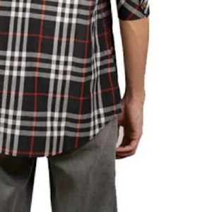 버버리 FW23 컬러블록 체크 패턴 긴팔 셔츠 멀티컬러 남성용 80735031 Details for 버버리 FW23 컬러블록 체크 패턴 긴팔 셔츠 멀티컬러 남성용 80735031