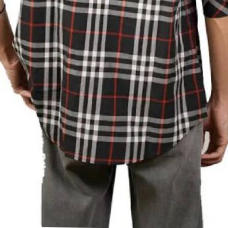 Sizing Camisa Burberry FW23 Multicolor de Cuadros y Botones Manga Larga para Hombre 80735031