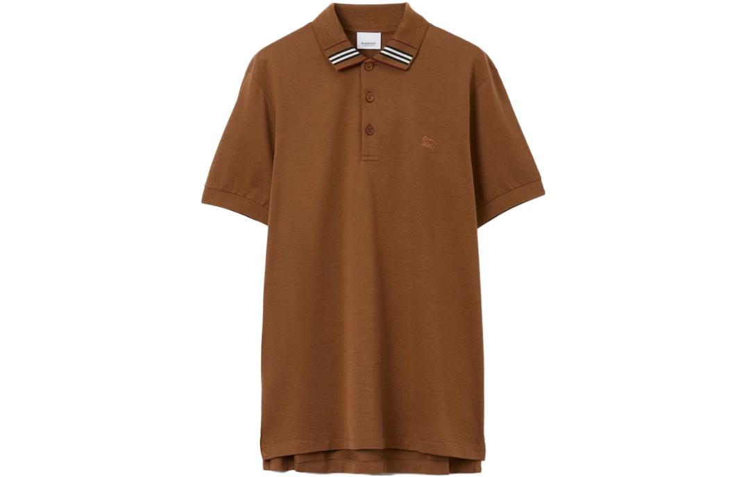 Order Burberry FW23 Equestrian Knight Logo Casual Polo Shirt Brown . 80707731