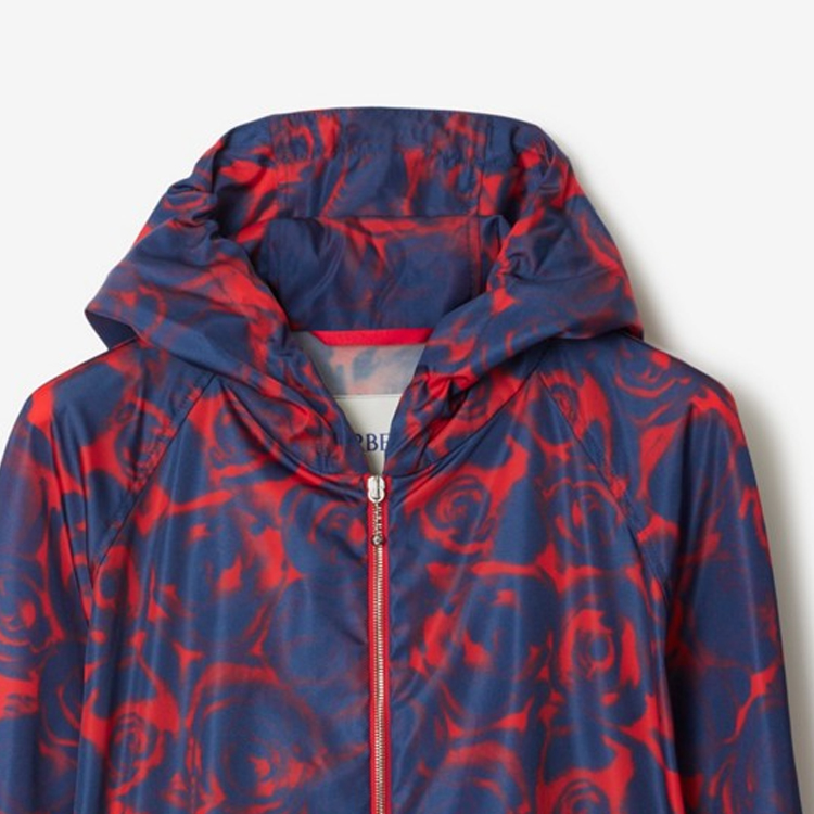 Details for Jaket Kasual Lelaki Burberry FW23 Cetakan Bunga Zip-Up Multicolor. 80771841