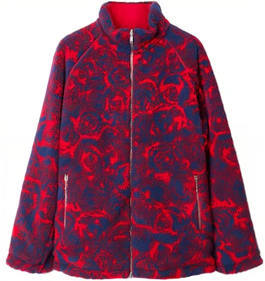 Burberry FW23 Floral Reversible Stand Collar Jacket Red 80771301 Buy Burberry FW23 Floral Reversible Stand Collar Jacket Red 80771301