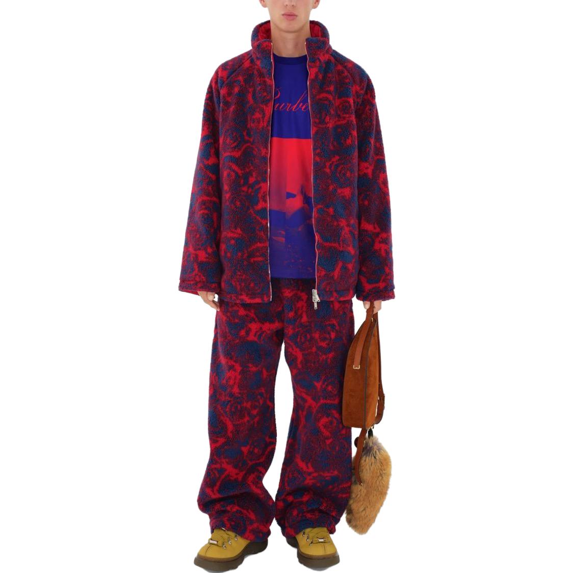 Burberry FW23 Floral Reversible Stand Collar Jacket  Red 80771301 圖 5