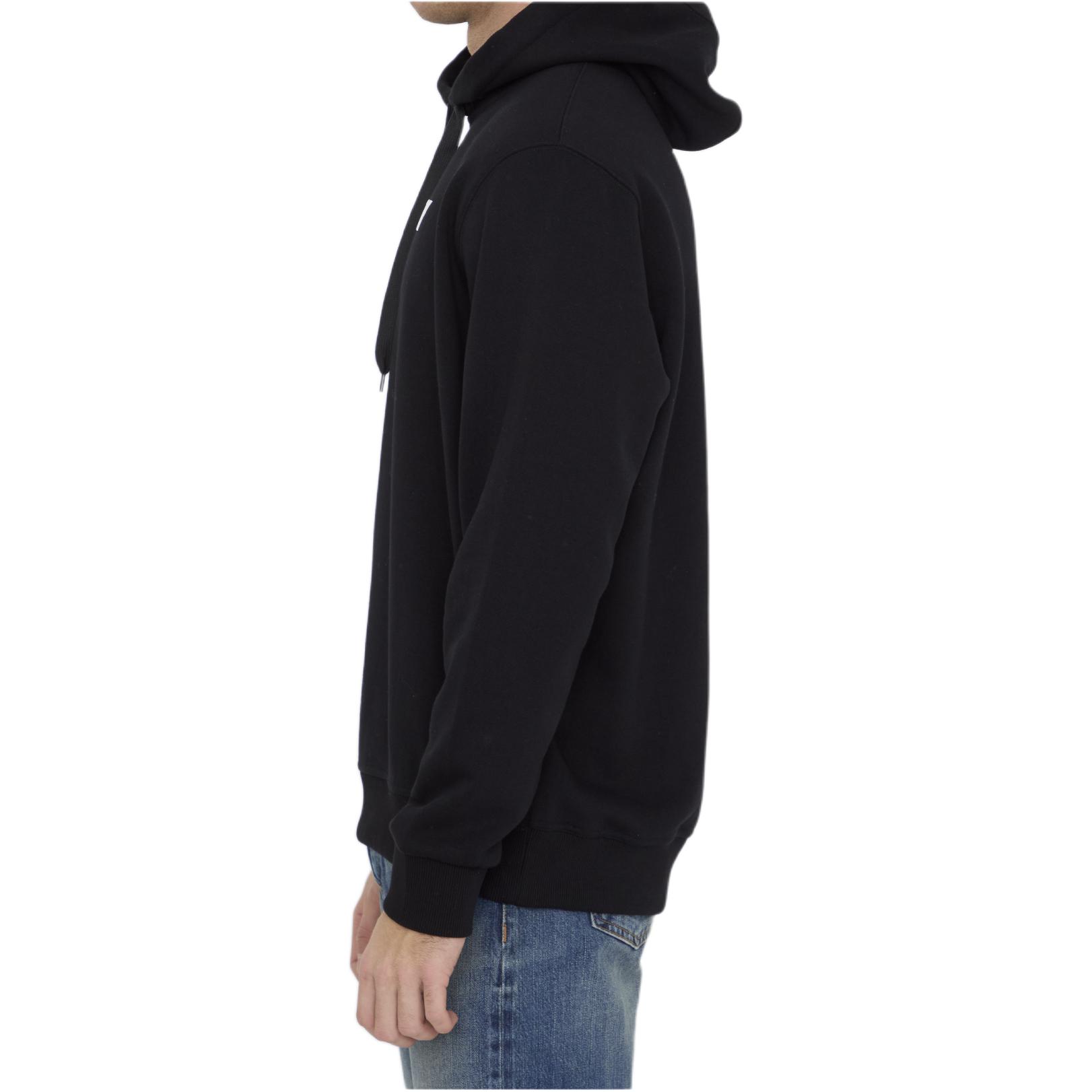 Purchase 博柏利 FW23 黑色标志印花连帽衫 运动衫。 80833921