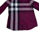 Purchase Burberry FW23 Plaid Print Long Sleeve Shirt Purple Red 39991061