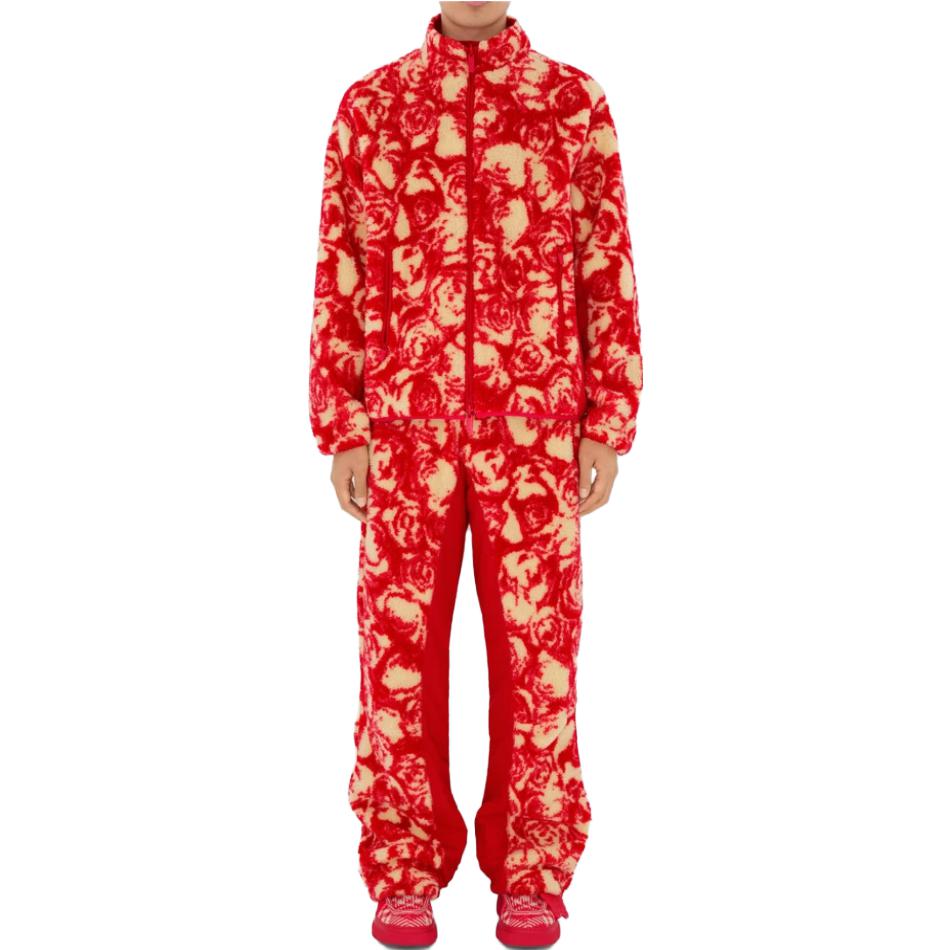 Shop Burberry FW23 Reversible Rose Zip-Up Jacket  Red 80824121