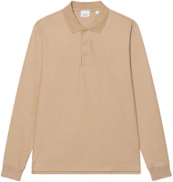 Burberry FW23 Solid Button Straight-Cut Long Sleeve Polo Shirt Beige (). 80754861 Burberry FW23 Solid Button Straight-Cut Long Sleeve Polo Shirt Beige (). 80754861