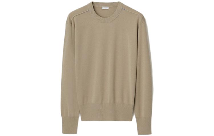 Order Burberry FW23 Baju Sejuk Rajut Crewneck Warna Solid. 80775601