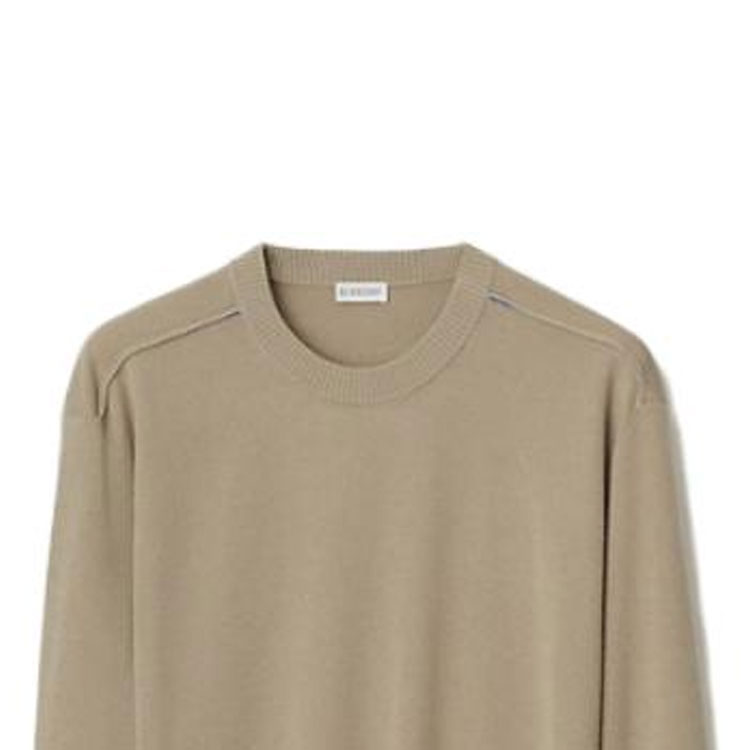 Lookbook Burberry FW23 Baju Sejuk Rajut Crewneck Warna Solid. 80775601