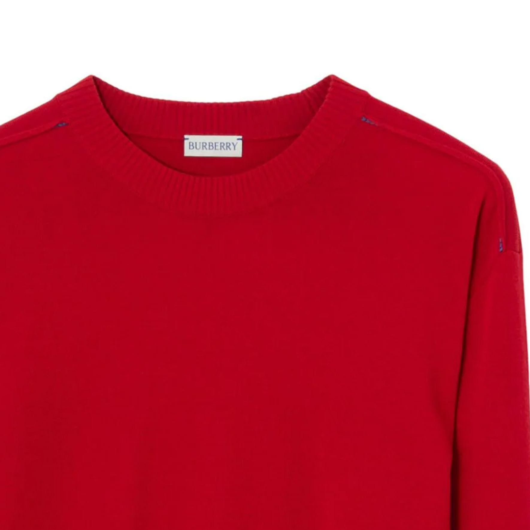 Burberry FW23 Solid Color Crewneck Pullover Sweater Men’s Rose Red. 80827441 圖 3