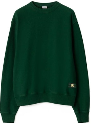 博柏利 FW23 纯色标志长袖圆领卫衣 绿色 男士款 80812221 Order 博柏利 FW23 纯色标志长袖圆领卫衣 绿色 男士款 80812221