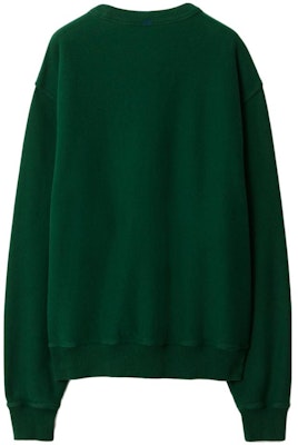 博柏利 FW23 纯色标志长袖圆领卫衣 绿色 男士款 80812221 Lookbook 博柏利 FW23 纯色标志长袖圆领卫衣 绿色 男士款 80812221