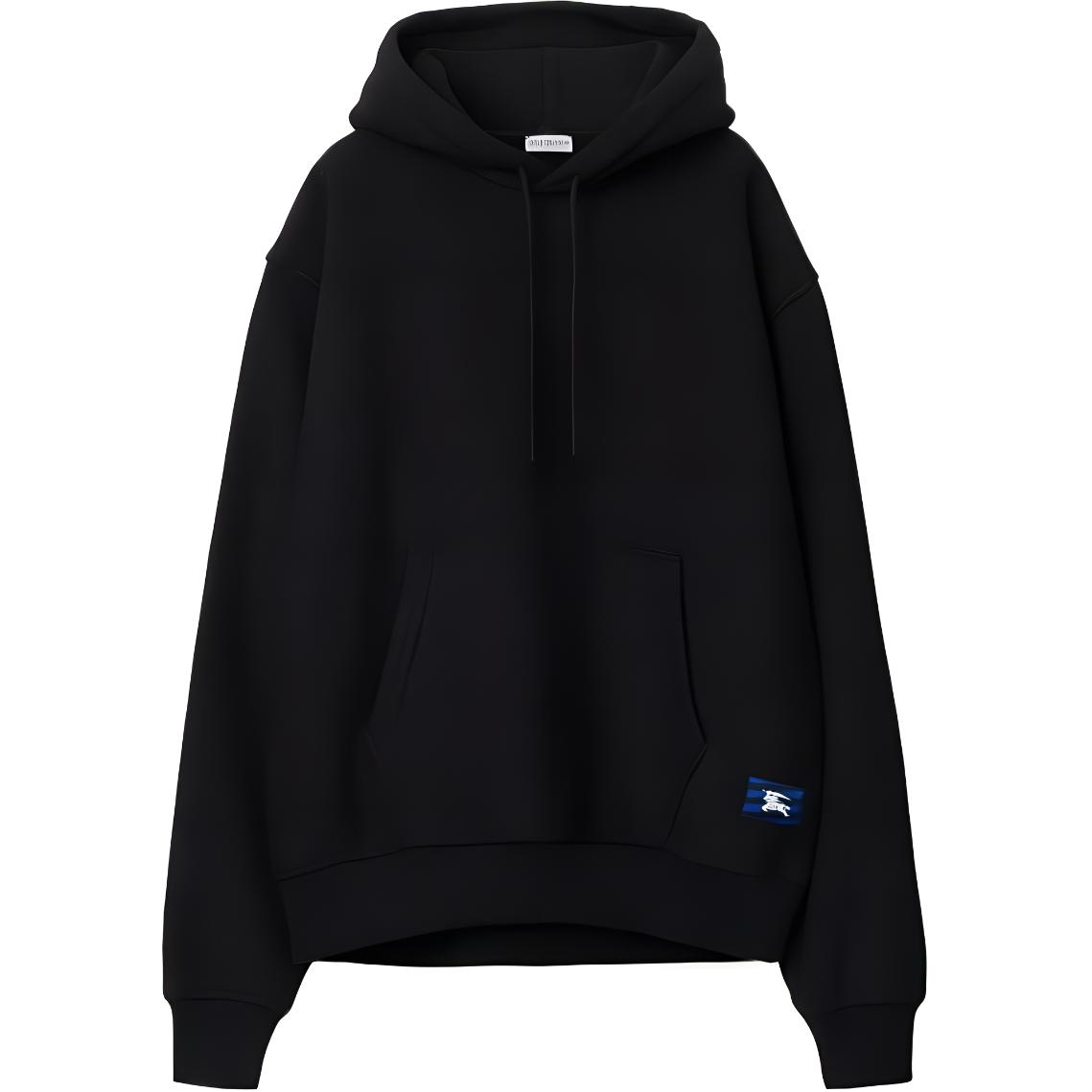 Burberry FW23 Solid Color Oversized Hoodie  Black 80819961