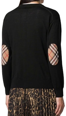 Burberry FW23 Solid Color V-Neck Long Sleeve Knitwear Unisex Sweater 80748881 4