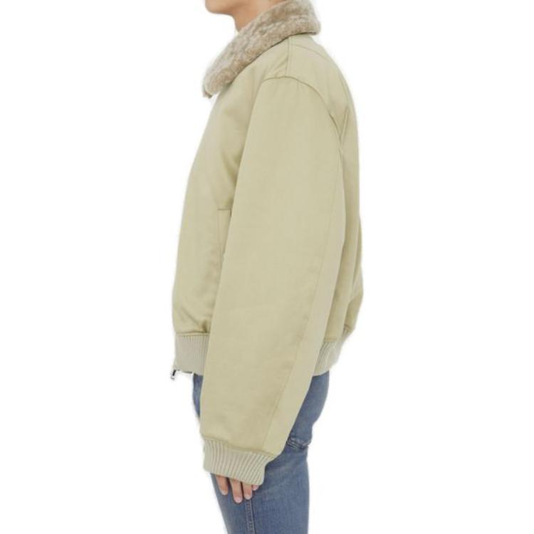 Purchase 博柏利 2023秋冬男士浅绿色羊毛棉混纺拉链夹克 80771381