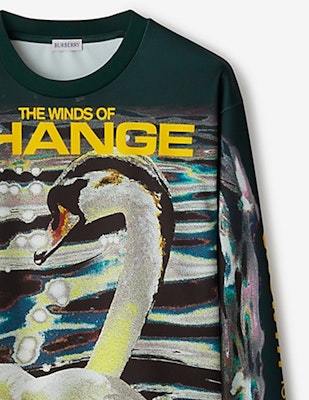 버버리 FW23 스완 레터 프린트 스웻셔츠 유니섹스 아이비 그린. 80773331 Shop 버버리 FW23 스완 레터 프린트 스웻셔츠 유니섹스 아이비 그린. 80773331