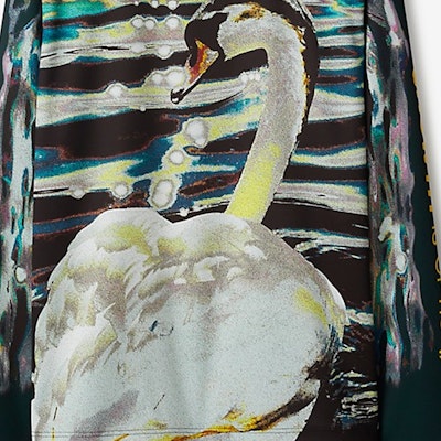 버버리 FW23 스완 레터 프린트 스웻셔츠 유니섹스 아이비 그린. 80773331 Purchase 버버리 FW23 스완 레터 프린트 스웻셔츠 유니섹스 아이비 그린. 80773331